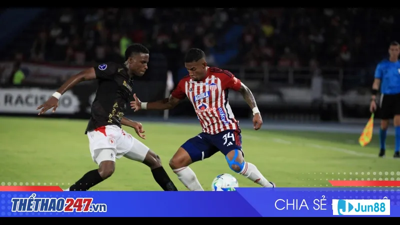 Hình ảnh trận đấu giữa Junior và America De Cali: Lợi thế