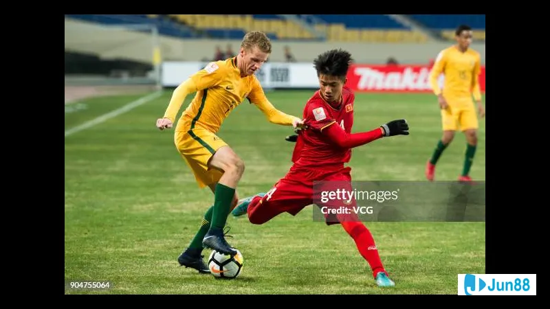 Hình ảnh hành động trận U23 Australia vs U23 Trung Quốc ngày